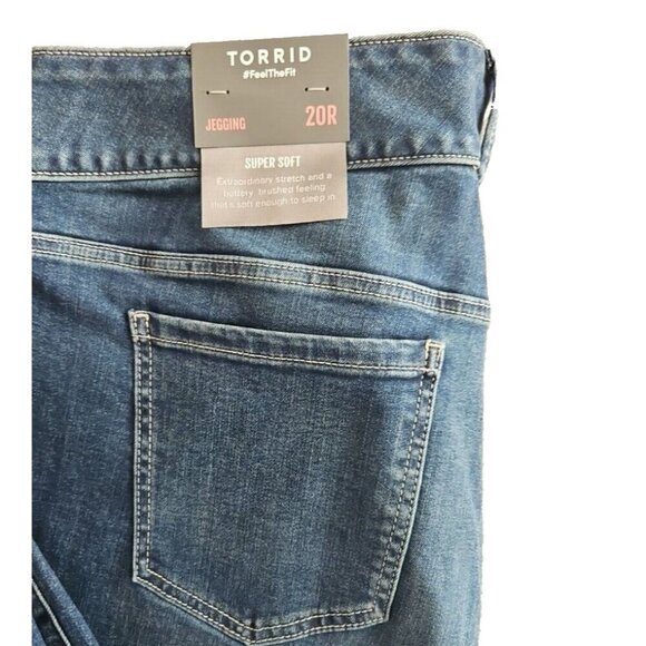 Torrid Jeans Women's 20R Super Soft High Rise Jegging Dark Wash New With Tags - Picture 16 of 16